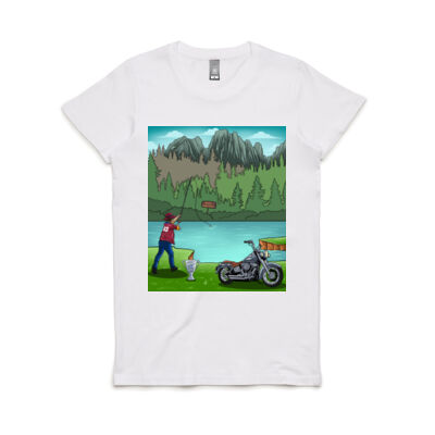 Charlie Cameron taking the cup back to West Virginia - Maple Tee Women Thumbnail