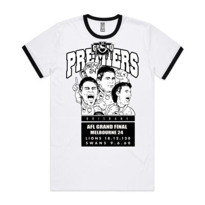 The Moment - Ringer Tee - Black & White Thumbnail